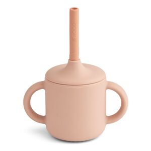 Liewood Cameron Silicone Learning Cup and Straw Pink one size unisex