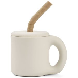 Liewood Jenna Silicone Straw Mug Sand one size unisex