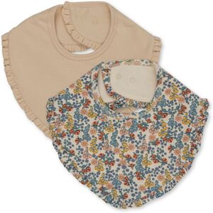 Konges Sløjd Bibi Fleur bandana bib with ruffles - Set of 2 Multicoloured one size unisex