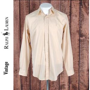 Polo By Ralph Lauren Shirts 15 1/2 34-35 Vintage Yarmouth Cream Button Down With Tonal Pony Color: Cream Size: 15.5