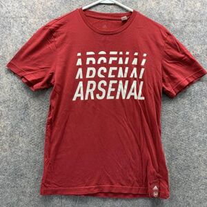 Adidas Shirts Adidas Shirt Men Small Adult Red White Arsenal Outdoors Athletic Training Gym Color: Red Size: S