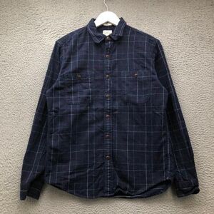 J. Crew Shirts J.Crew Flannel Button Up Shirt Men's Medium M Long Sleeve Slim Pocket Check Navy Color: Blue Size: M