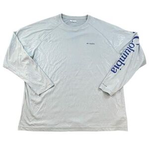 Columbia Shirts Columbia Pfg Shirt Mens 2xl Gray Terminal Deflector Fishing Breathable Outdoor Color: Gray Size: Xxl