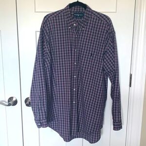 Ralph Lauren Shirts Hp Navy & Red Plaid Button Down Color: Blue/Red Size: Xl