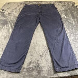 "Carhartt Pants Carhartt Pants Mens 36x30"" Blue Chino Relaxed Fit Canvas Work Outdoor Pockets Color: Blue Size: 36"