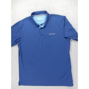 Columbia Shirts Columbia Omni Wick Advanced Evaporation S/S Polo Shirt (Mens Large) Blue Color: Blue Size: L