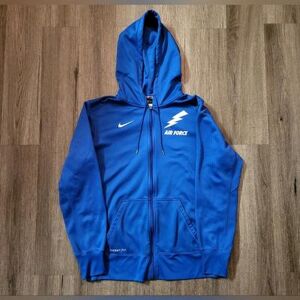 Jackets & Coats Nike Usa Air Force Therma-Fit Full Zip Hoodie Men's Size L Blue Color: Blue/White Size: L