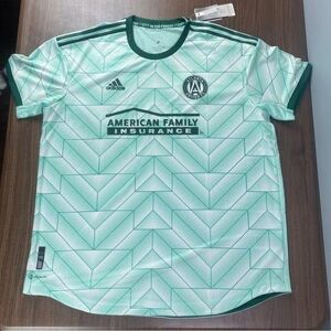 Adidas Shirts Adidas Atlanta United 2022 Away Blank Authentic Jersey Atl Utd Men’s Sz Color: Green/White Size: Various