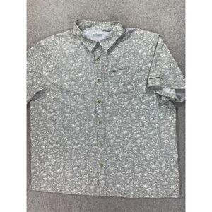 Columbia Shirts Columbia Pfg Breathable Short Sleeve Button Down Shirt (Men's Xxl) Gray Color: Gray Size: 2xl