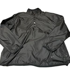 Jackets & Coats - Nike Black 1/4 Zip Pullover Lightweight Windbreaker Jacket Vintage Color: Black Size: Xl