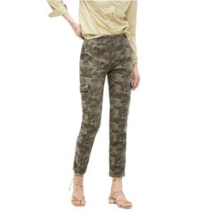 J. Crew Pants & Jumpsuits J.Crew Cargo Pants Jacquard Camo Size 29 Nwt High Rise $98 Olive Streetscape Color: Green Size: M