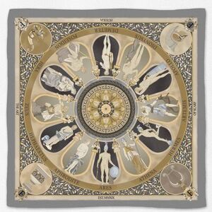 Fetolia The Olympian Gods Silk Scarf - Grey