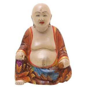 NOVICA Nature Buddha,'Handmade Crocodile Wood Buddha Sculpture from Bali'