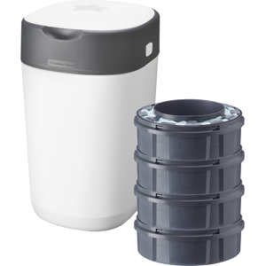Tommee Tippee Twist and Click Nappy Disposal Bin White