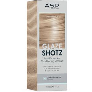 A.S.P Hair Glaze Shotz Semi-Permanent Conditioning Masque Soft Pastel Shades 150mL Sand Blonde