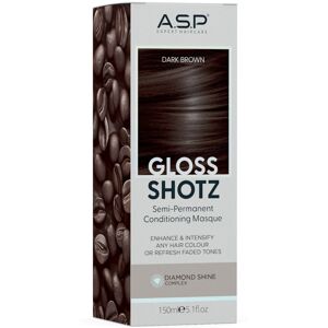 A.S.P Hair Gloss Shotz Semi-Permanent Conditioning Masque Color Enhancer 150mL Dark Brown