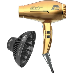 Parlux ALYON Hair Dryer Air Ionizer Tech [European Plug 220V] 1 un. Gold