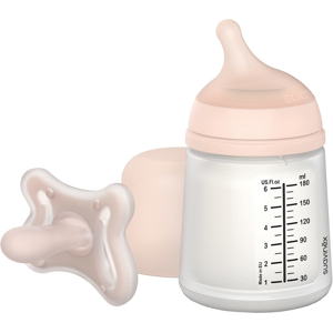 Suavinéx Zero Zero Newborn Set Feeding Bottle with Physiological Pacifier 1 un. Fair 180mL