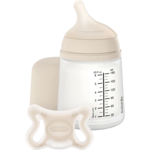 Suavinéx Zero Zero Newborn Set Feeding Bottle with Physiological Pacifier 1 un. Light 180mL