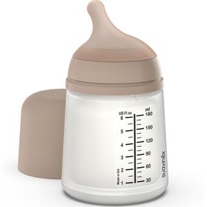 Suavinéx Zero Zero Baby Bottle Anti-Colic with Silicone Teat 180mL Medium S: Slow Flow