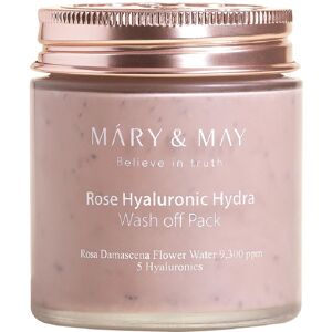 Máry & May Rose Hyaluronic Hydra Wash Off Pack - Creamy Clay Mask 125g