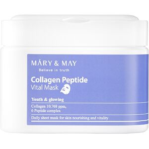 Máry & May Collagen Peptide Vital Mask Pack - Anti Aging Tissue Masks 30 un.