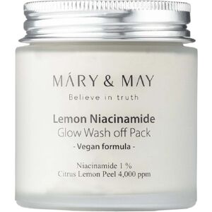 Máry & May Lemon Niacinamide Glow Wash Off Pack - Creamy Clay Mask 125g