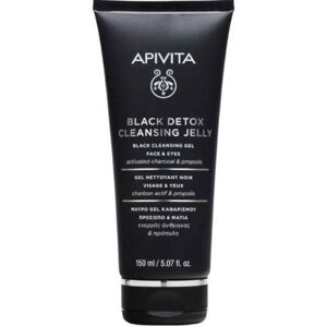 Apivita Black Detox Cleansing Gel for Face and Eyes 150mL
