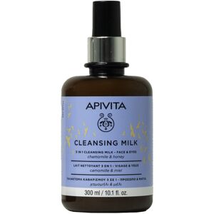 Apivita 3 in 1 Cleansing Milk for Face and Eyes 300mL