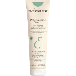 Embryolisse 3 in 1 Secret Paste Daily Purifying Cleanser, Anti-Shine & Anti-Blemish Mask 100mL