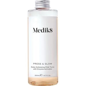 Medik8 Press & Glow Daily Exfoliating Tonic with Enzyme Activator 200mL Refill