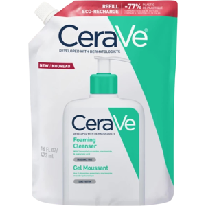 CeraVe Foaming Cleanser Face and Body for Normal to Oily Skin 473mL Refill