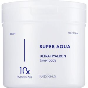 Missha Super Aqua Hyalron Ultra Toner Pads with Hyaluronic Acid 90 un.