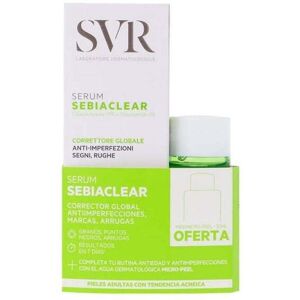 SVR Sebiaclear Global Corrector Serum Anti-Blemish Marks 30ml + Micro-Peel Renewal Water 30ml (1.0 fl oz + 1.0 fl oz)