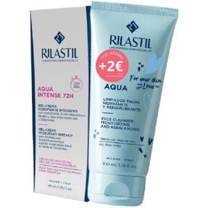 Rilastil Aqua Intense 72h Gel-Cream 40ml + Aqua Face Cleanser 100ml Special Price