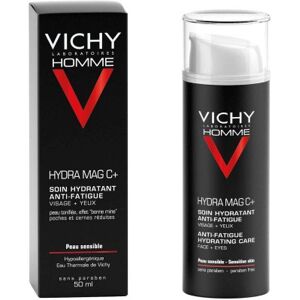 Vichy Homme Hydra Mag C+ Tratamento Hidratante Anti-Fadiga Rosto + Olhos 50ml