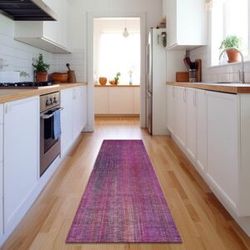 Addison Rugs Premium Washable Super Soft Solid Abstract Mayfield Rug Lilac 2' 3