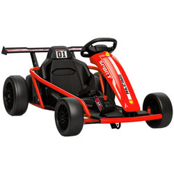 Elektrisk Go-Kart 119x77x54 cm Röd, Nylonhjul, Metallram