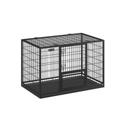 Hundbur, 122x74,5x80,5 cm, Svart