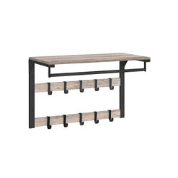 Vägghängare för kläder, 30x65x42 cm, Greige