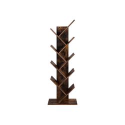 Bokhylla, 50x25x141,5 cm, Brun