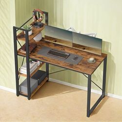 Skrivbord, 56,1x120,1x120,1 cm, Brun