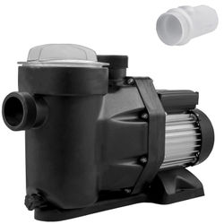 Poolpump, 1 HK 19200 L/h 750W, 1.97" inlopp/utlopp, plast