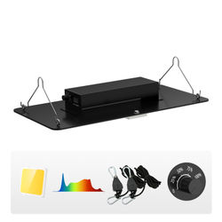 LED vækstlampe, 200W fuldspektrum dæmpbar, 30x60x7,7 cm, indendørs planter