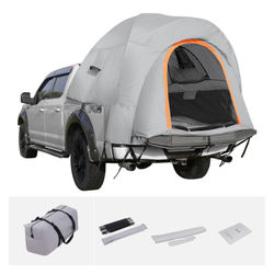 SUV-camping tält, 240x240x230 cm, grå, vattentätt dubbellager