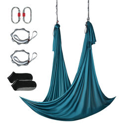 Aerial Yoga Hængekøje, 5x2,8 m, Grøn, Nylonstof