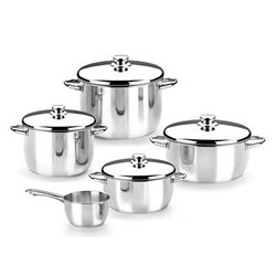 Batería Cocina MONIX OPTIMA 5 Piezas con tapa