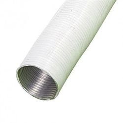 Tubo Aluminio Compacto Blanco Ø 100 mm. / 5 metros