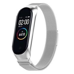 Correa Xiaomi Mi Band 3 / Mi Band 4 Metal Oro blanco plateado