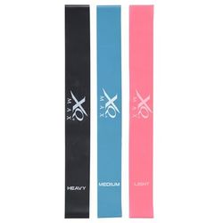 Banda latex surtido de 3 medidas WellHome KF002 Color rosa, azul y negro